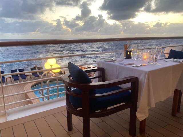 outdoor Topsiders Restaurant on SeaDream II