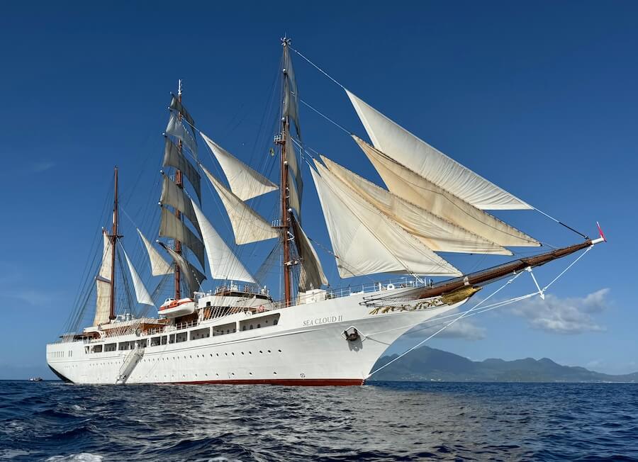 Sea Cloud II Expert Review includes details about ship under full sail