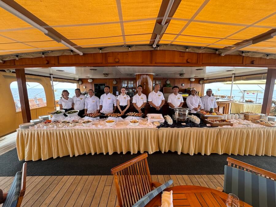 Lunch time in the Lido of Sea Cloud II