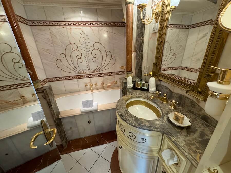 gorgeous bathroom of Sea Cloud II