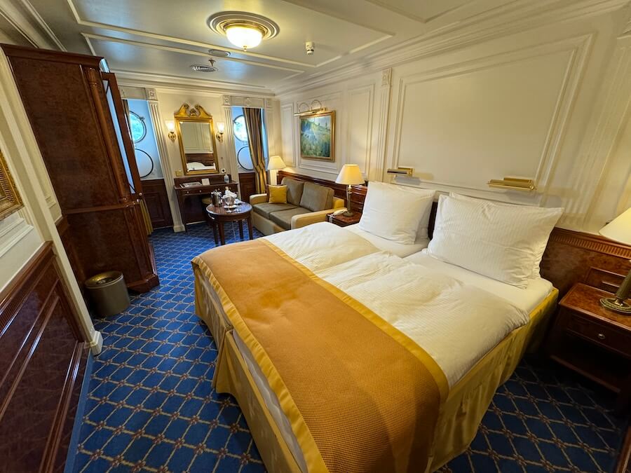 Category D Deluxe staterooms on Sea Cloud II