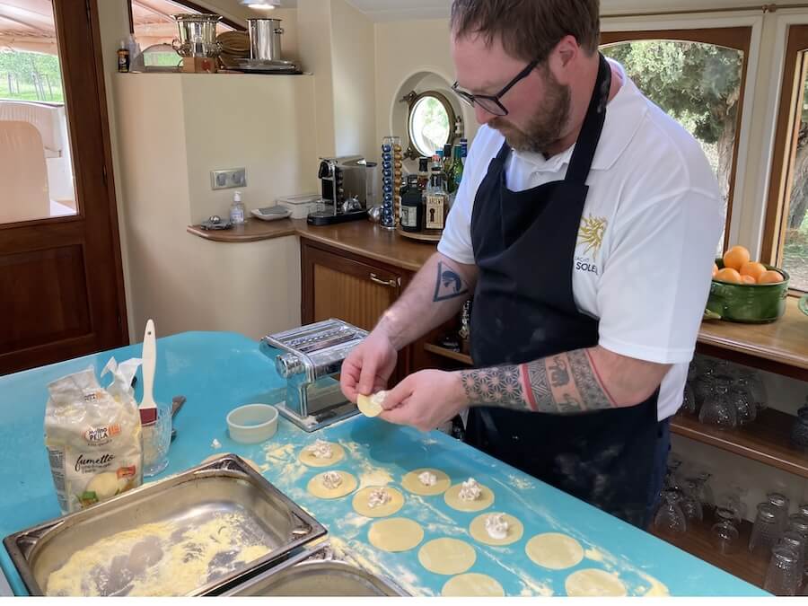 The chef of a Roi Soleil Barge Cruise