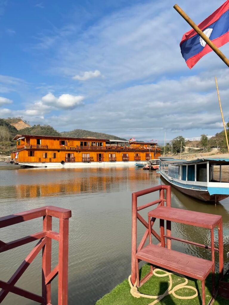 The 28-pax Mekong Sun featured in a Cruise Mekong Laos READER REVIEW from Adriano Muratori