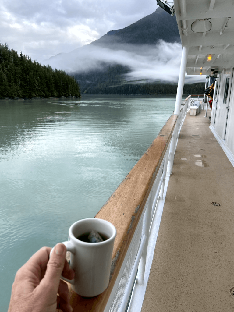 UnCruise Adventures ship railing 