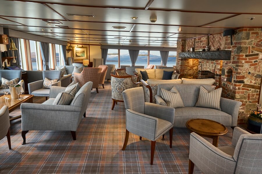 Tiree Lounge. aboard Hebridean Princess