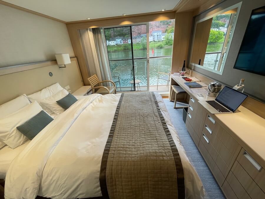 Viking River Cruise Land Combo including a week on the Viking Idi, and here's a typical cabin