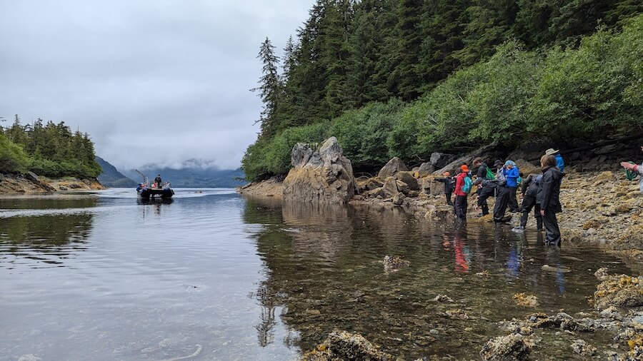 bushwhacking excursion in Prince William sound