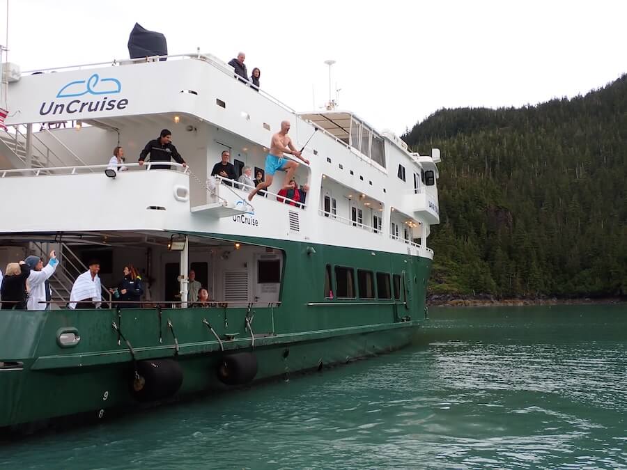 Prince William Sound Alaska Cruises offer polar plunge opportunities