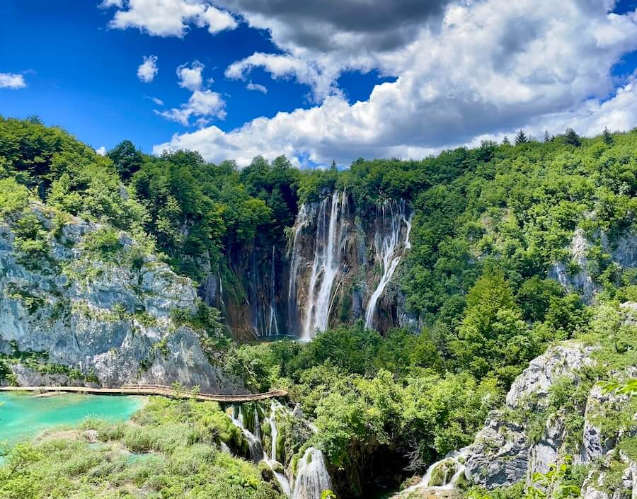 Plitivice National Park is a UNESCO site in central Croatia and can be seen while on a Croatia Yacht Cruise