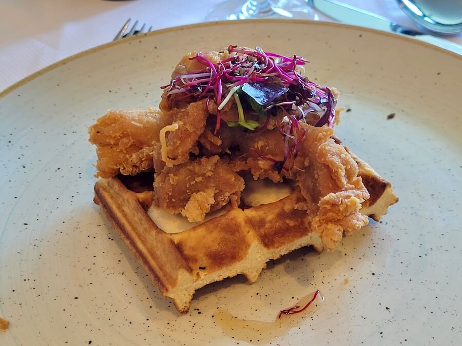 Chicken and waffles on The Soulful Experience cruise 