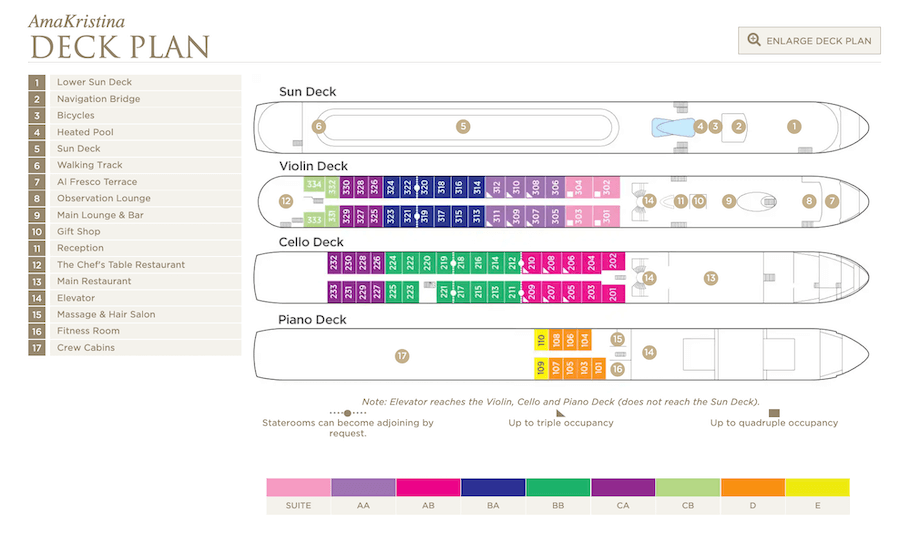 AmaKristina deck plan