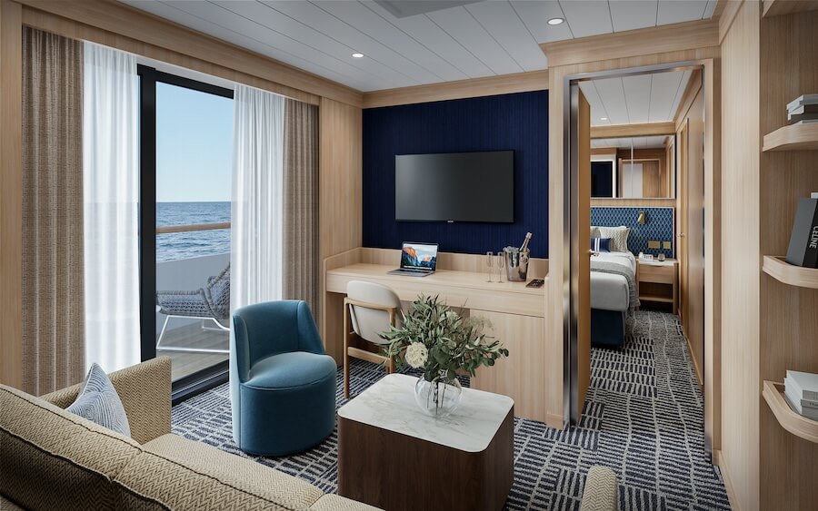 Rendering of a Windstar Star Seeker Deluxe Suite