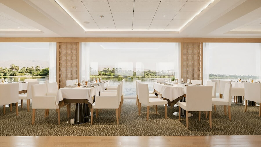 Viking Brahmaputra's restaurant