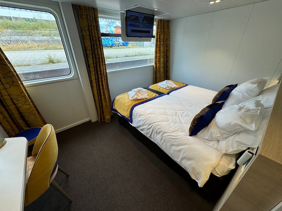 Standard double staterooms on CroisiEurope's MS Symphonie