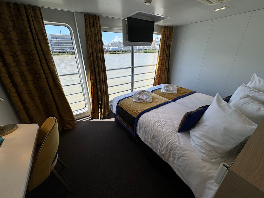 French balcony cabins on a CroisiEurope Rhine River cruise