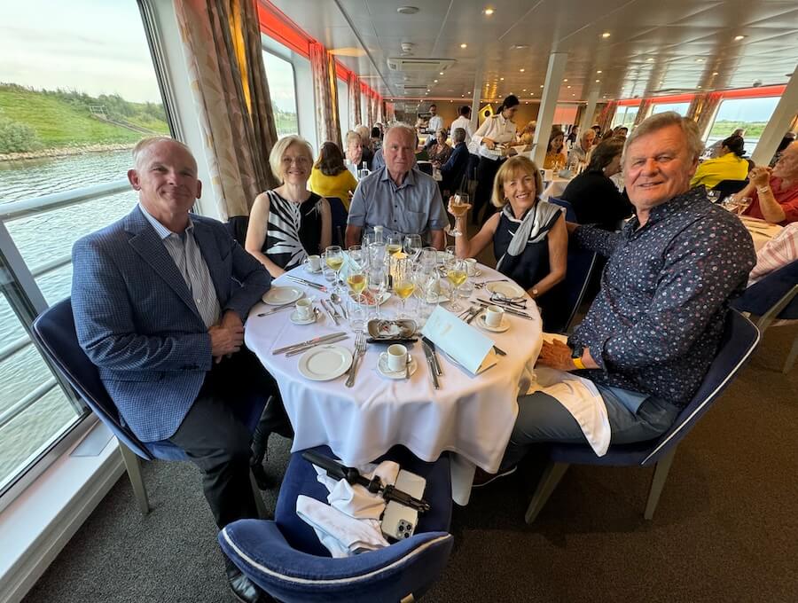 Peter's table for 6 on CroisiEurope's Symphonie