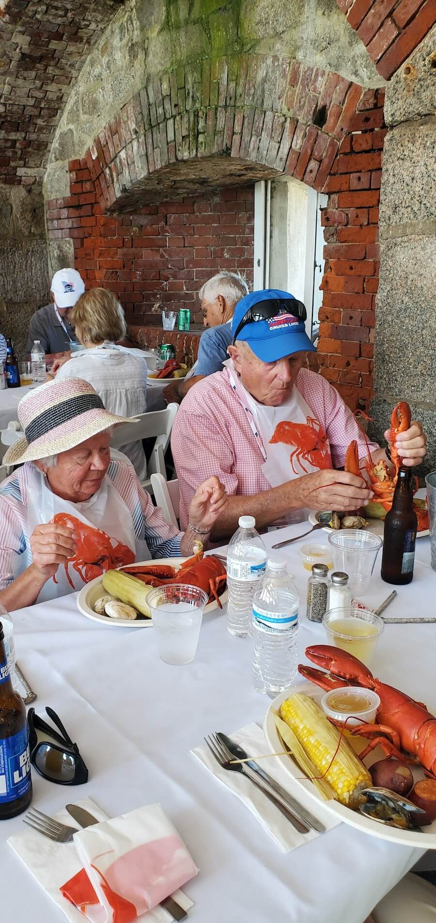 popular lobster and clam bake on an American Cruise Lines New England cruise