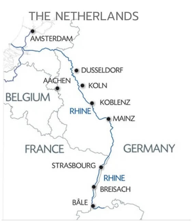 CroisiEurope's 7-night Rhine River cruise, between Basel, Switzerland and Amsterdam in The Netherlands.