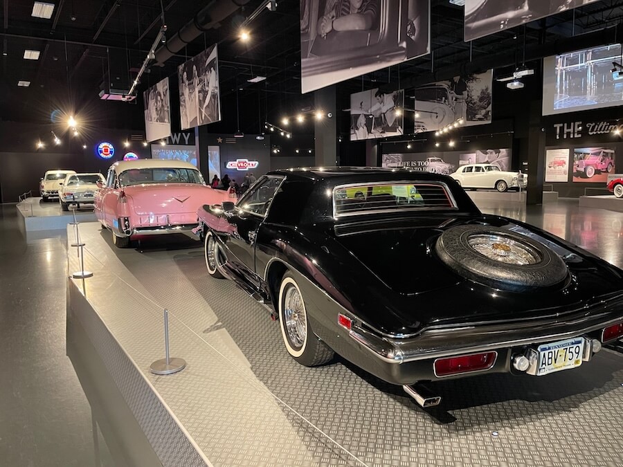 Elvis owned many luxury cars. Several are on display at Graceland