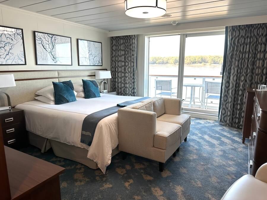 A Veranda Suite on the American Melody's Mississippi River cruise