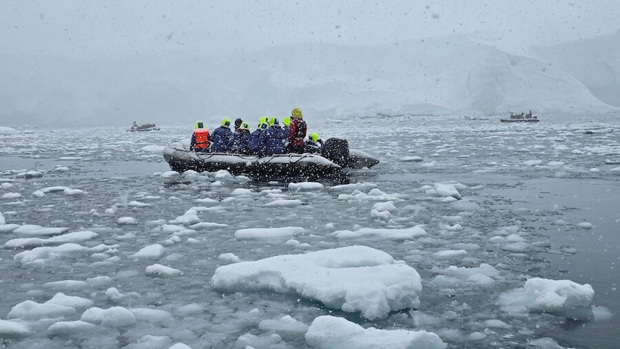 Exploring on Zodicas on an Ocean Endeavor Antarctica cruise