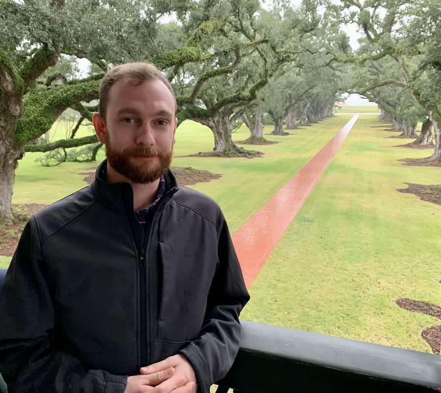 Jackie's  grandson Logan at Oak Alley