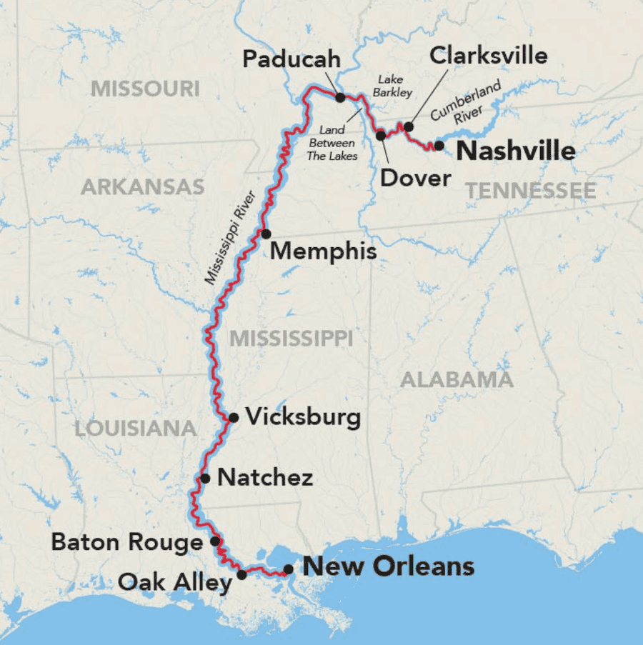 American's Mississippi & Cumberland Rivers Cruise