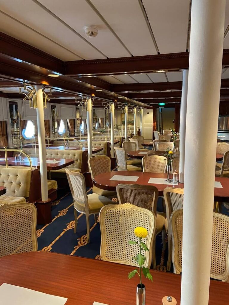 The Star Clipper's main restaurant, as seen on a recent Costa Rica cruise 