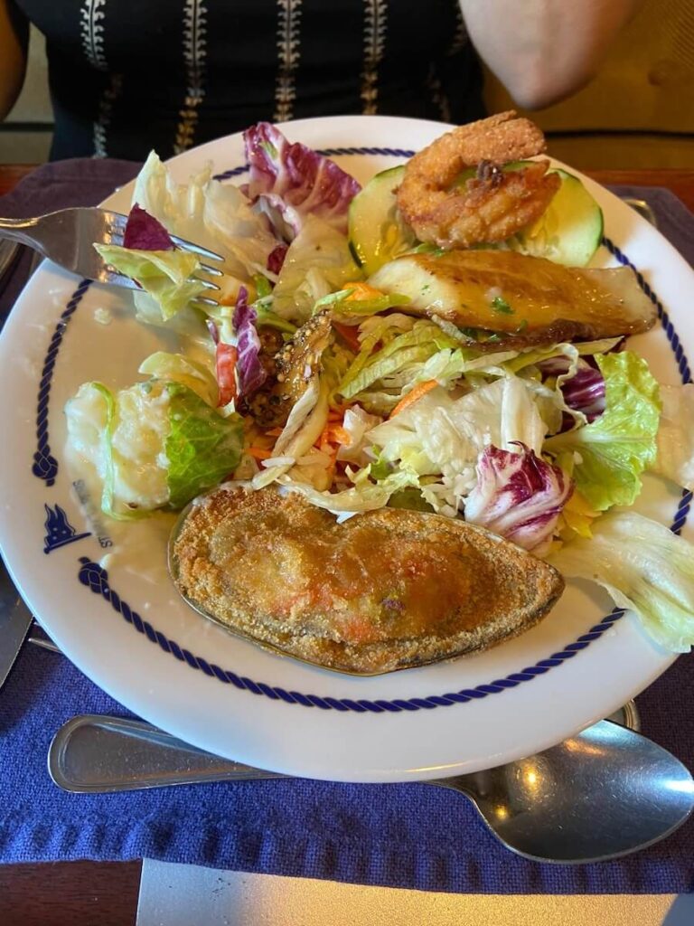 lunch on Star Clipper in Costa Rica
