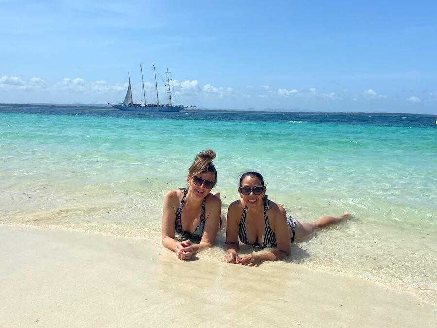 The beautiful beach of Isla Iguana on a Panama & Costa Rica cruise