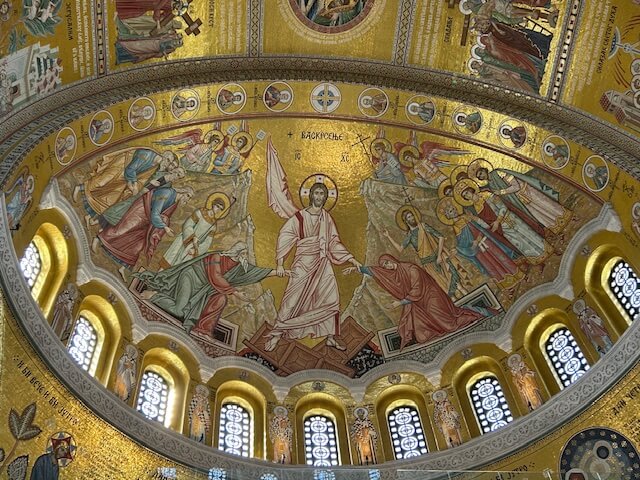 stunning interior of Belgrade's Saint Sava Church, seen while on a Danube river cruise with AmaWaterways