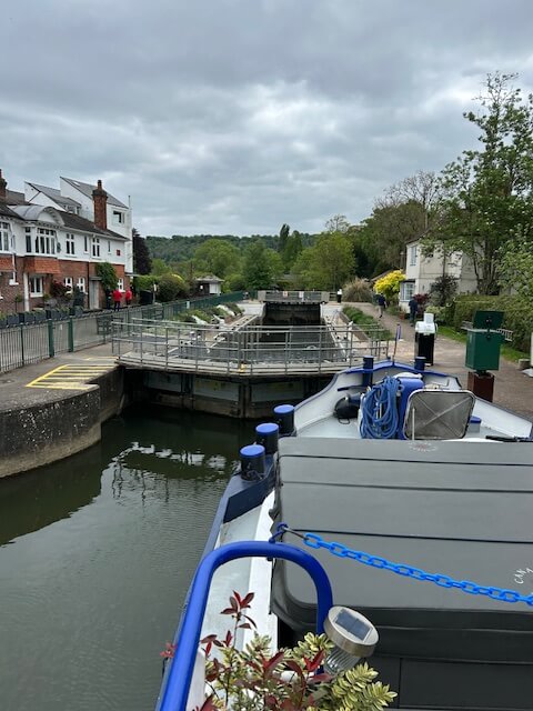 A lock on the Thames River