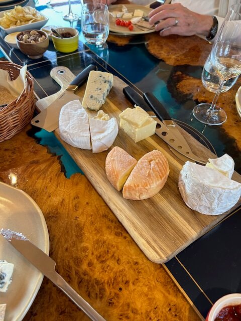 Delicious cheese course on Magna Carta