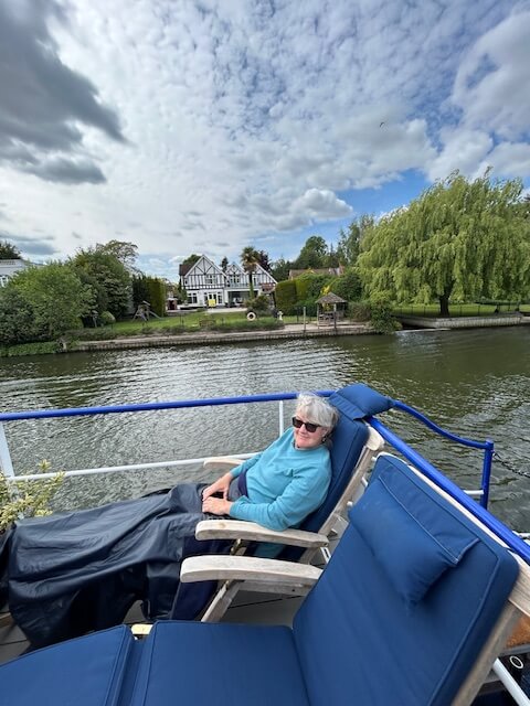 Lots of time for relaxing on a Magna Carta Thames River Cruise 