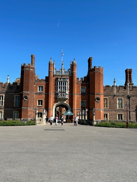 The entrance to Hampton Court