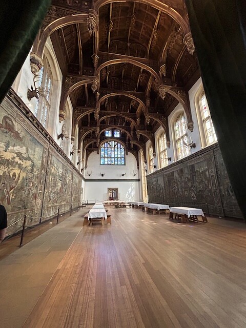 The massive interior of Hampton Court