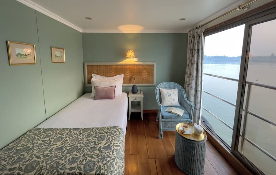 Cruising India’s Hooghly River Aboard Raj Mahal — An Expert Review of a Fascinating Quirky Cruise 13 Raj Mahal riverboat cabins include 4 singles like this one
