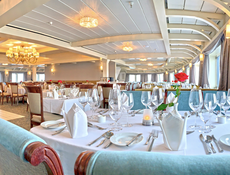 Victory Great Lakes Cruise — An Expert Review Of 10 Nights Cruising All Five 24 Victory I's main dining room.