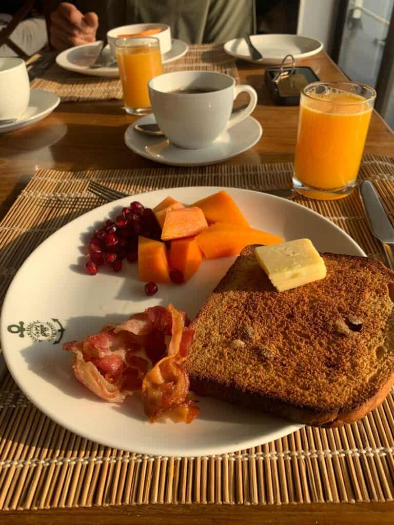 Cruising India’s Hooghly River Aboard Raj Mahal — An Expert Review of a Fascinating Quirky Cruise 18 Continental staples like toast and bacon, on Raj Mahal