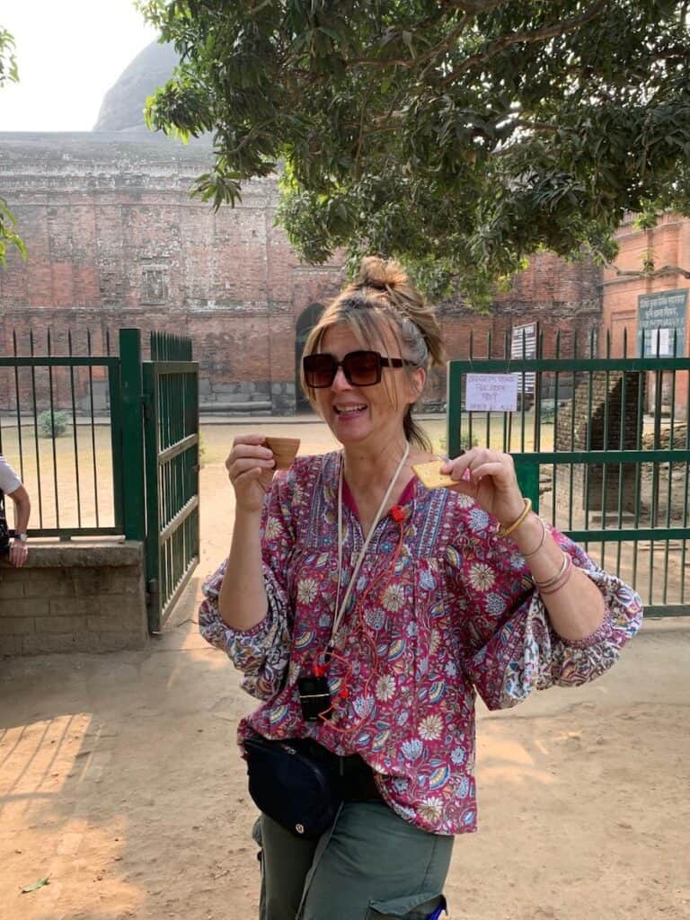 Cruising India’s Hooghly River Aboard Raj Mahal — An Expert Review of a Fascinating Quirky Cruise 29 chai and biscuits on shore excursions on a Hooghly River cruise