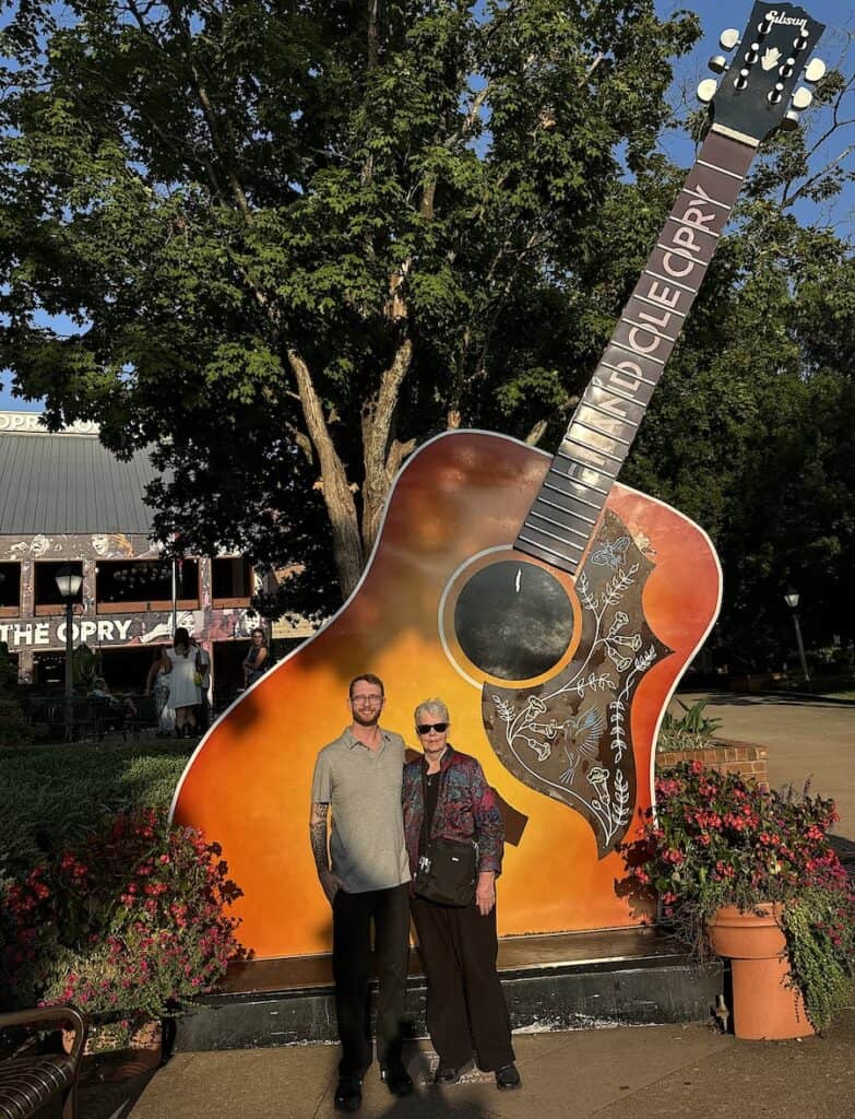Jackie & Logan at the Grand Ole Opry. on a Music Cities cruise