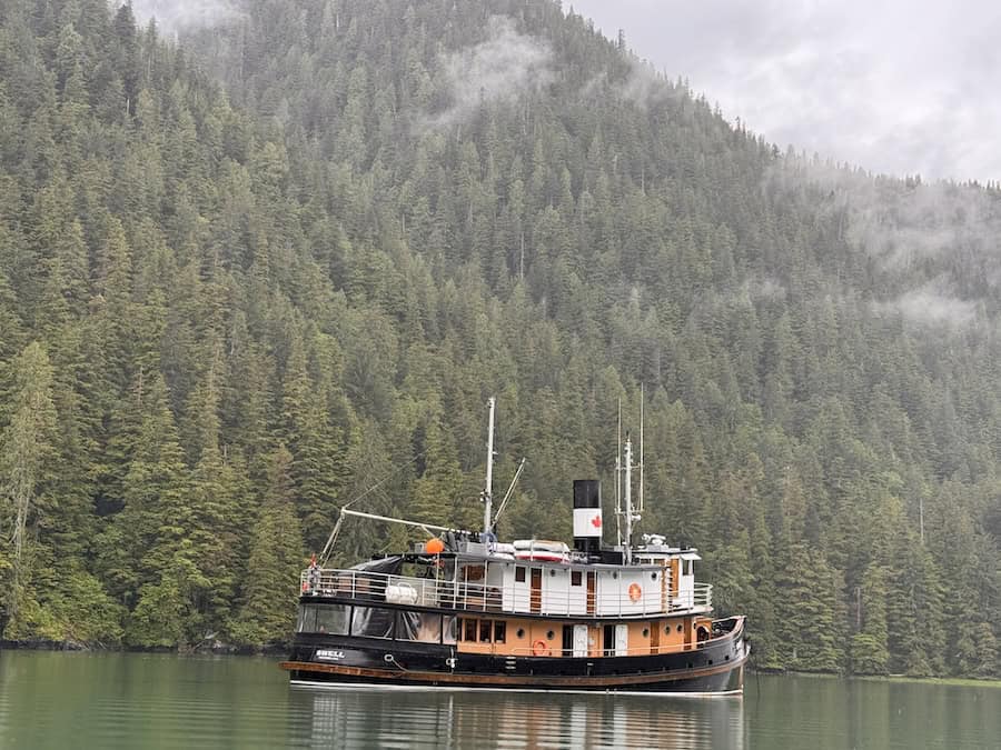 The 12-pax MV Swell is part of the Maple Leaf Adventures Cruise travel co