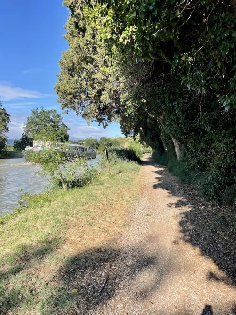 Strolling along the tow path on a European Waterways barge cruise