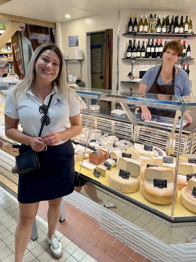 Hannah at the Narbonne market on a Canal du Midi cruise