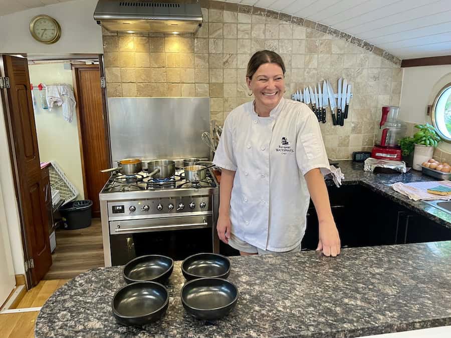 Chef Hanna of the Enchante from European Waterways