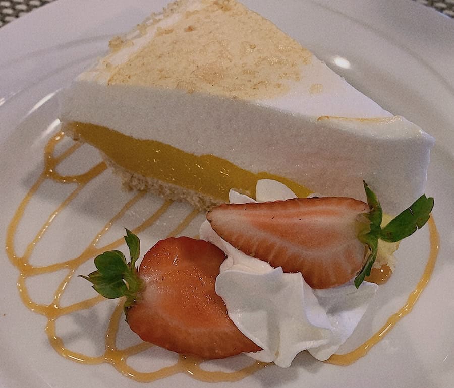 Lemon meringue pie aboard American Cruise Lines' Splendor