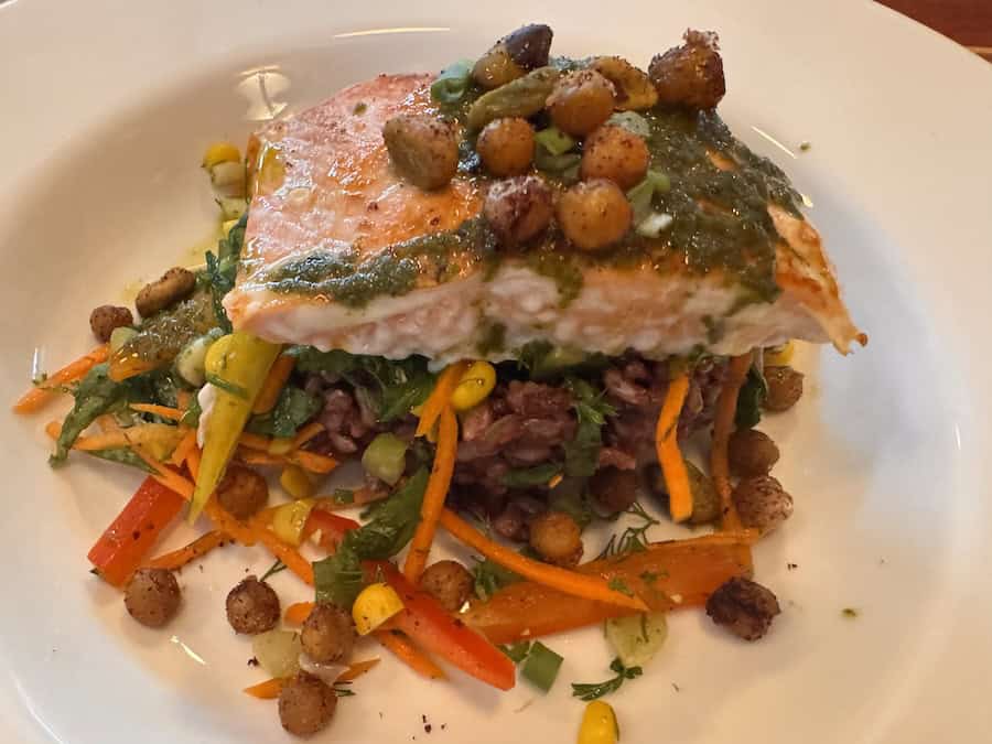 Maple Leaf Adventures British Columbia cruises include great good like local fish including salmon