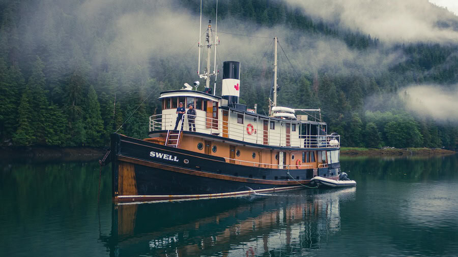 The Swell at anchor in British Columbia