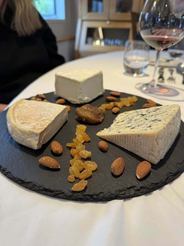 We feasted on delicious regional cheeses each day.