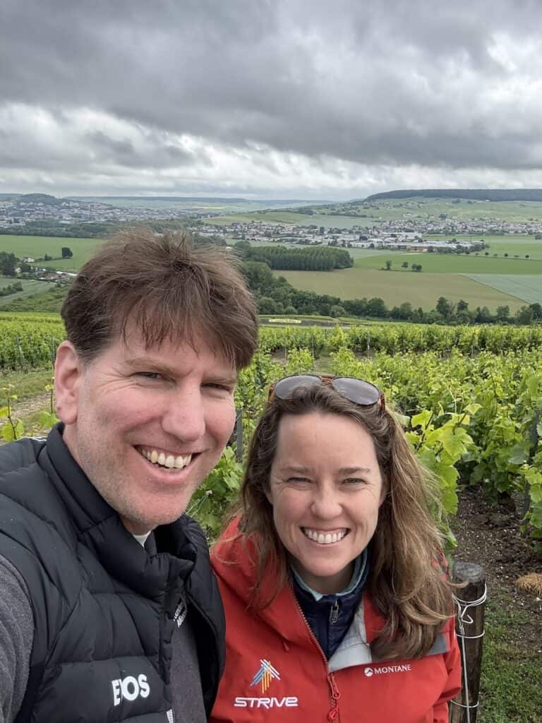 Frerejean Freres Selfie in the vines